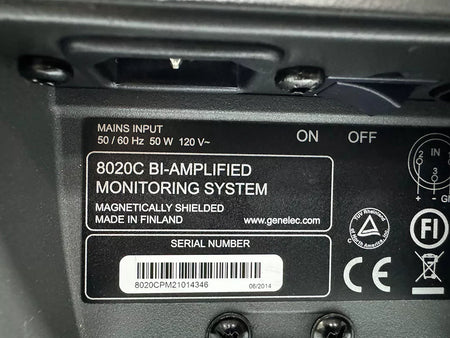 Genelec 8020C Bi-Amplified Monitoring System 120V Mains