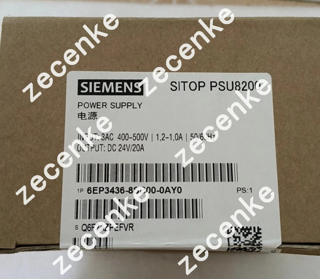 Siemens 6EP3436-8SB00-0AY0 SITOP PSU8200 Power Supply 400-500VAC 24VDC 20A