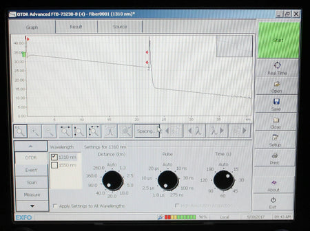 EXFO FTB-7300B 1310-1550nm SM Fiber OTDR FTB-7323B-B TESTED