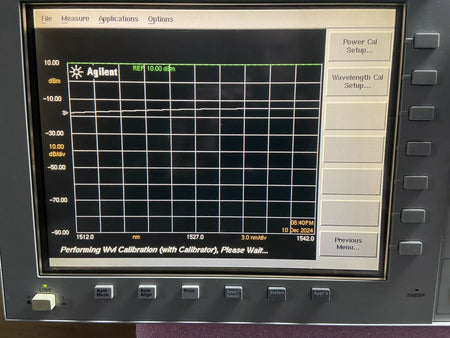 Agilent 86142B Optical Spectrum Analyzer with OPT 4 and 6 Sources