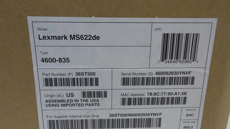 Lexmark MS622de (36ST500) Mono Laser Printer  - New