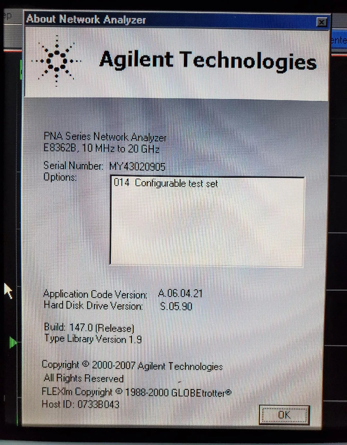 Agilent E8362B Opt. 014 with CAL, PNA Vector Network Analyzer