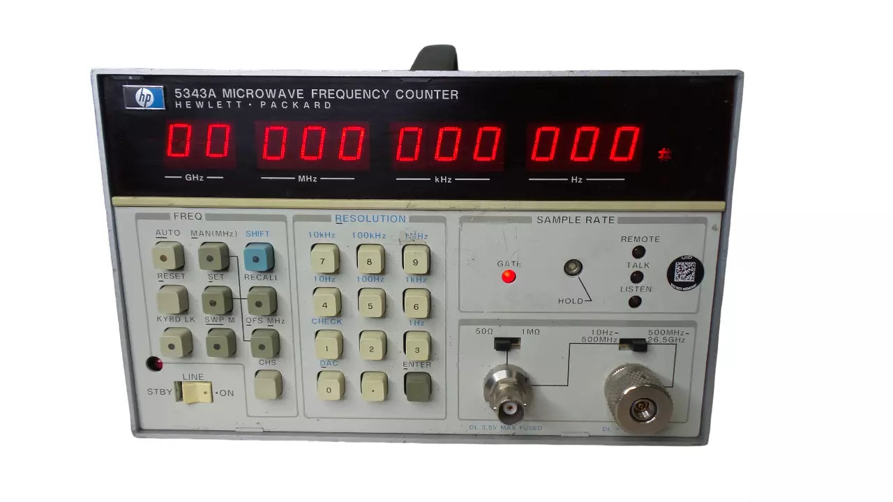HP 5343A Microwave Frequency Counter with Advanced Features
