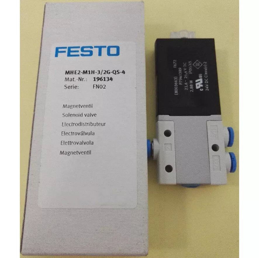 1PC New Festo MHE2-M1H-3/2G-QS-4 196134 Solenoid Valve