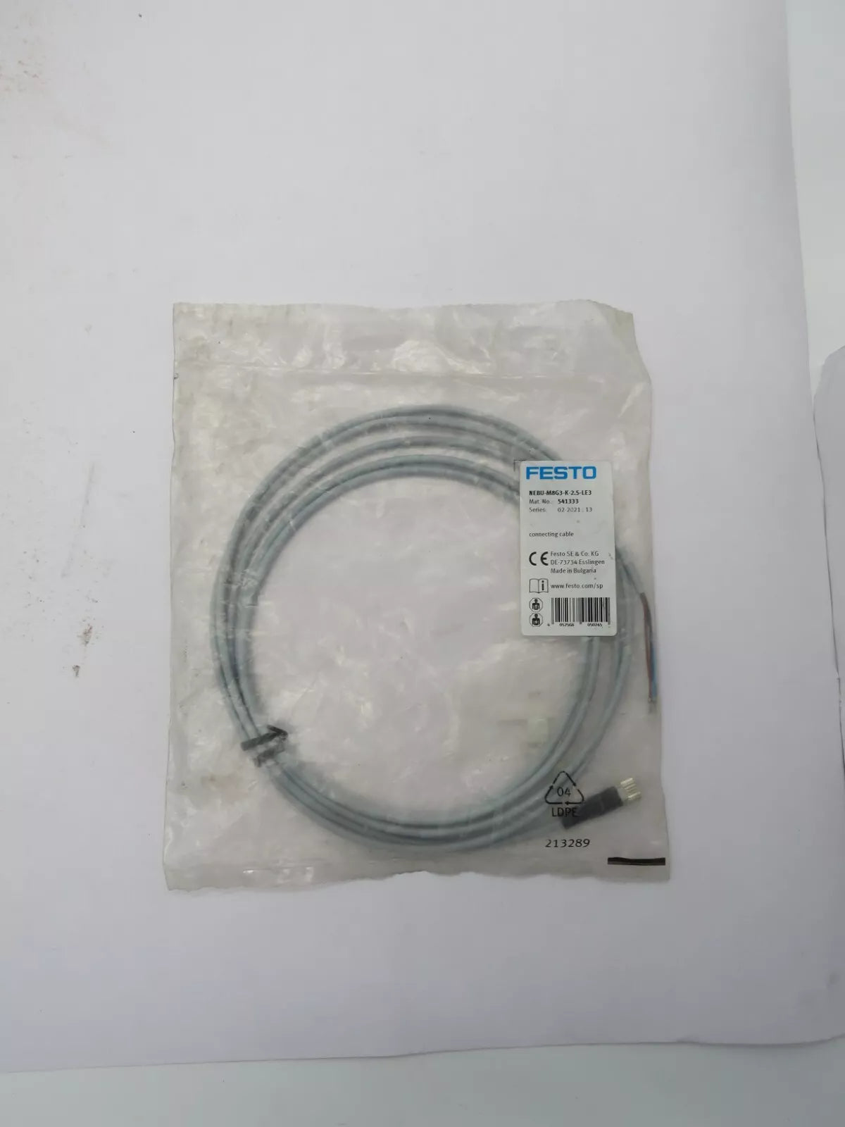 Festo NEBU-M8G3-K-2.5-LE3 Connecting Cable