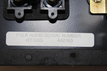 Polk Audio RT1000i amplifier Plate - Free shipping.