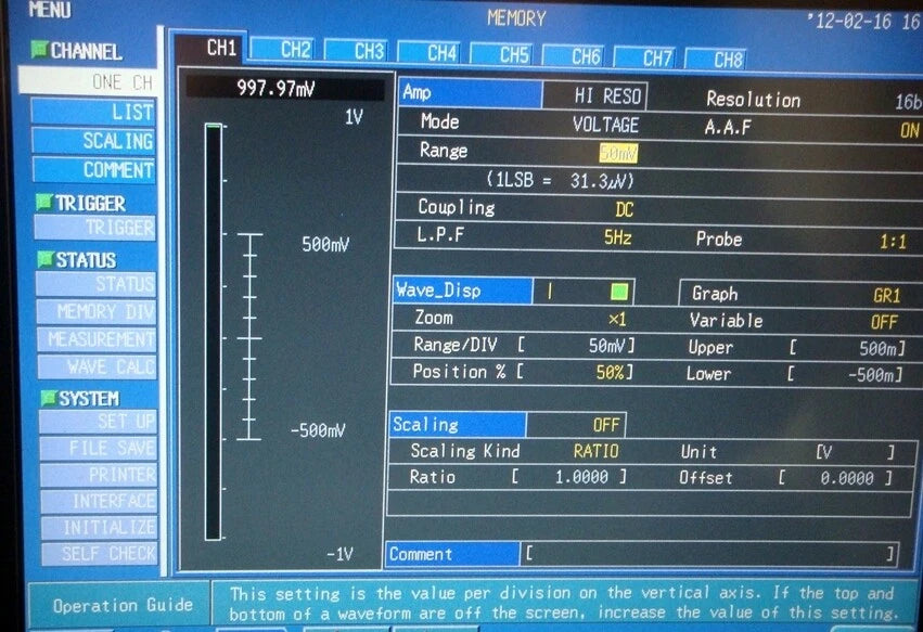 HIOKI 8953 100KHz 16bit Memory Hi-coder Module
