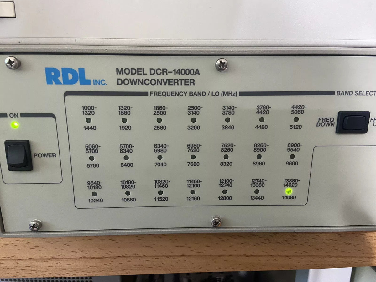 DCR-14000A Downconverter Aeroflex RDL IFR Ultra Low Phase Noise Measure 14 GHz