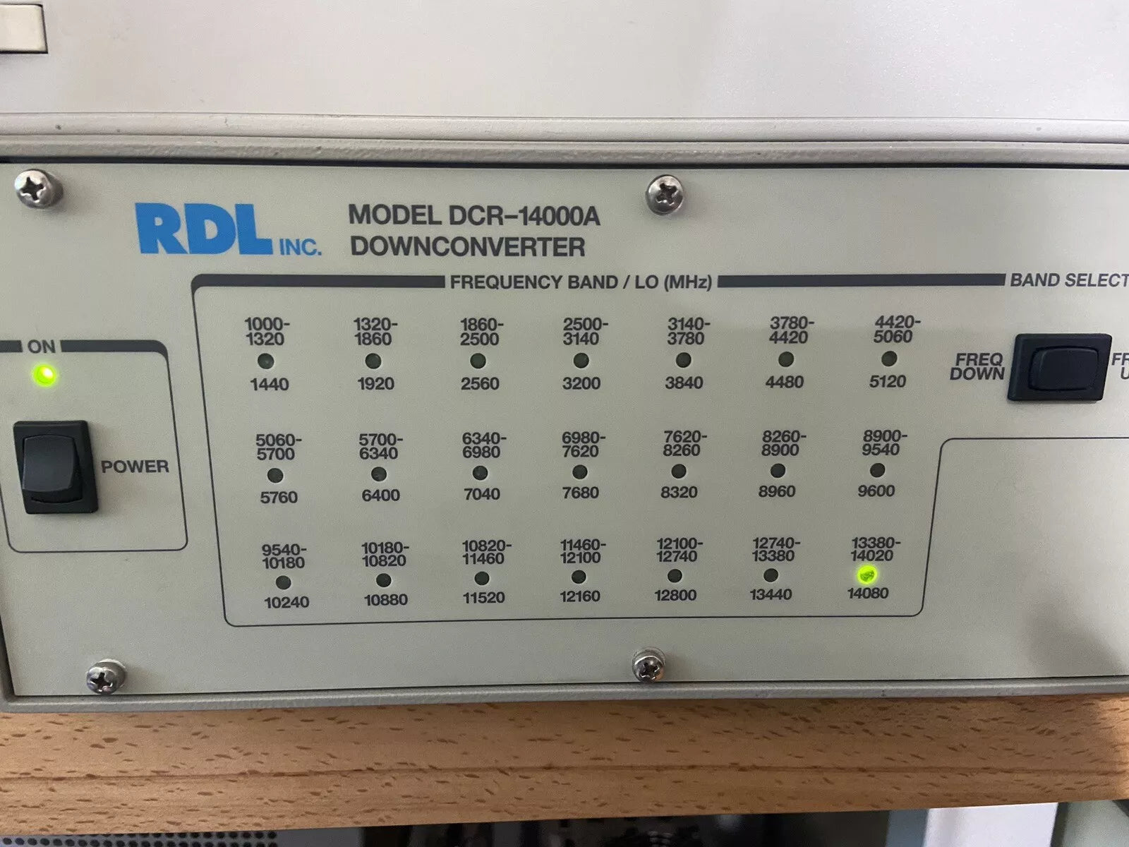 DCR-14000A Downconverter Aeroflex RDL IFR Ultra Low Phase Noise Measure 14 GHz
