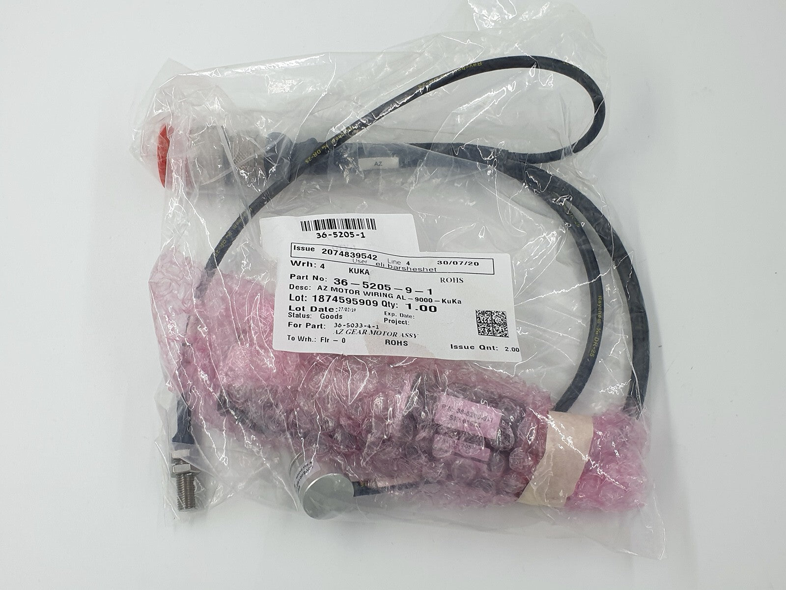KUKA 36-5205-9-1 AZ Motor Wiring
