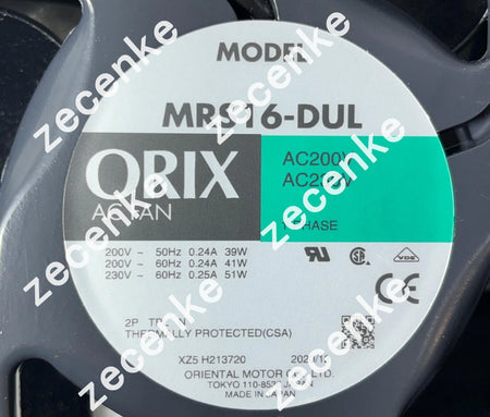 ORIX AC Fan MRS16-DUL - High Performance Industrial Cooling Fan