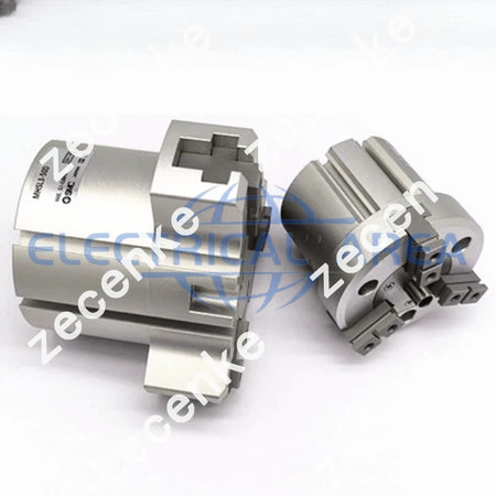 SMC New MHSL3-25D Extended Three Claw Finger Gripper Cylinder