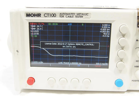 MOHR CT-100B Automatic Metallic TDR Cable Tester CT100 CALIBRATED