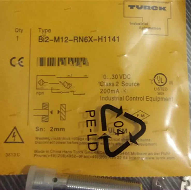 TURCK BI2-M12-RN6X-H1141 Proximity Sensor - 1PC New
