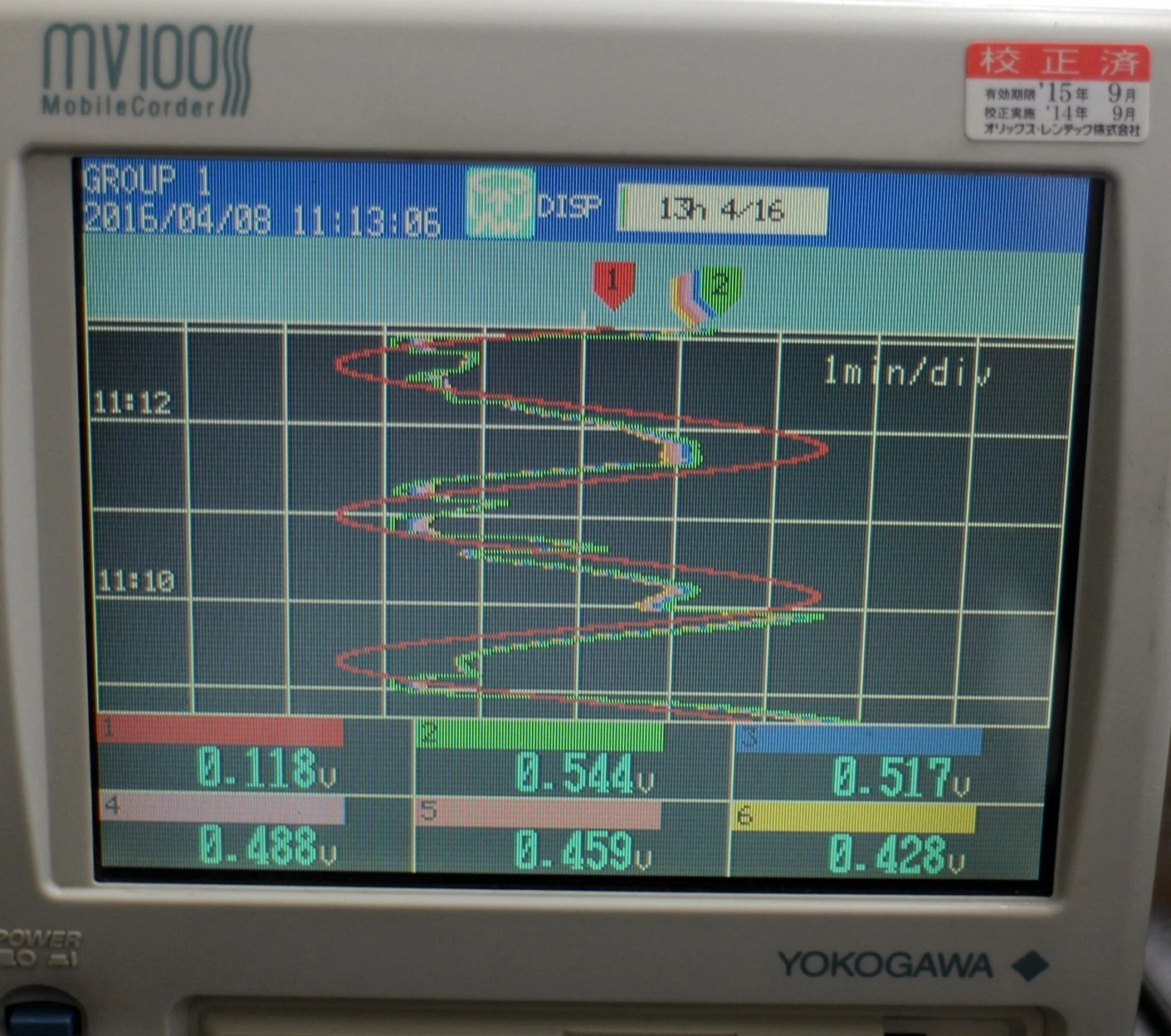 YOKOGAWA MV112 12ch Mobile Corder