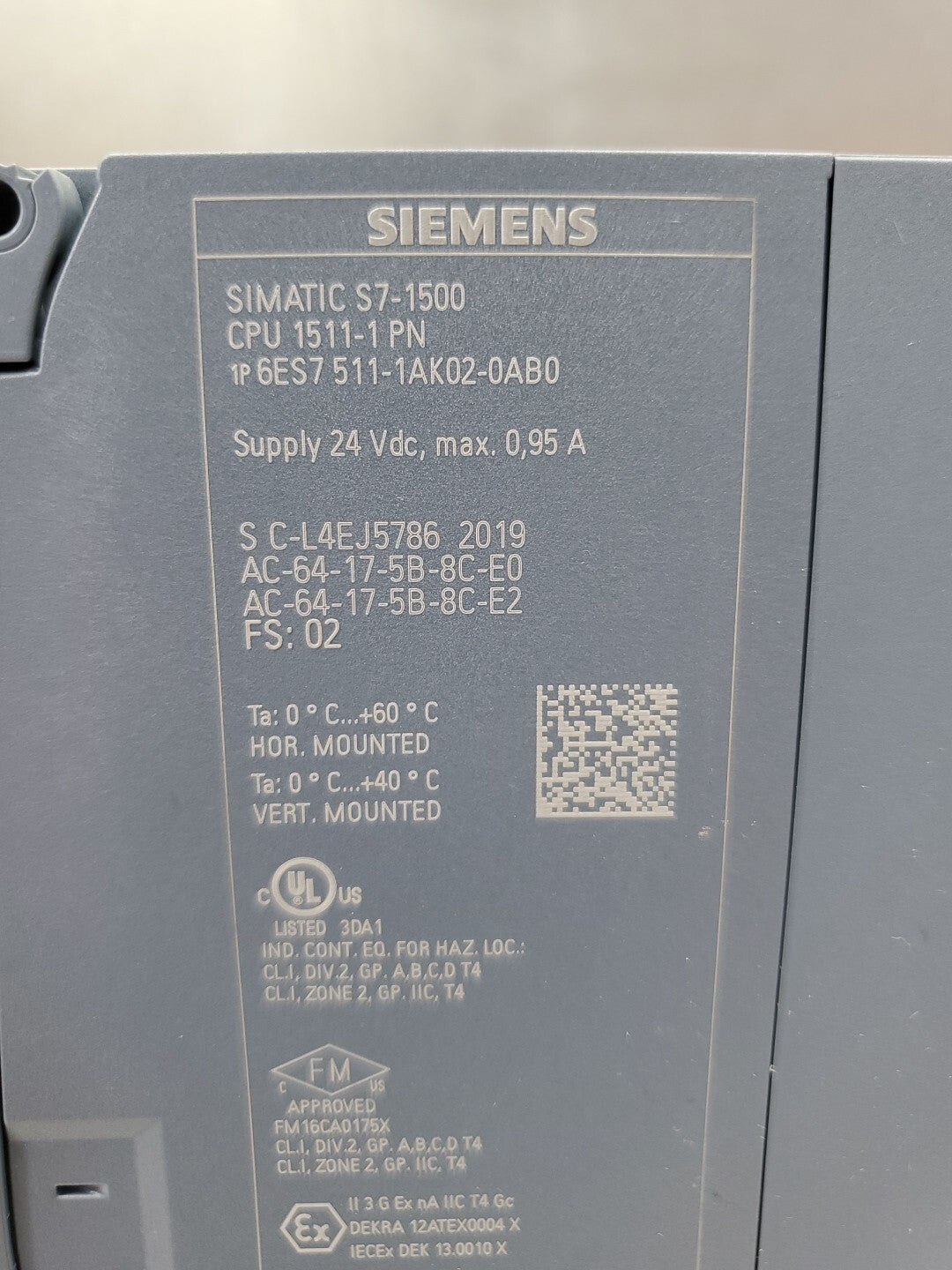SIMATIC S7-1500 CPU 1511-1 Module by Siemens