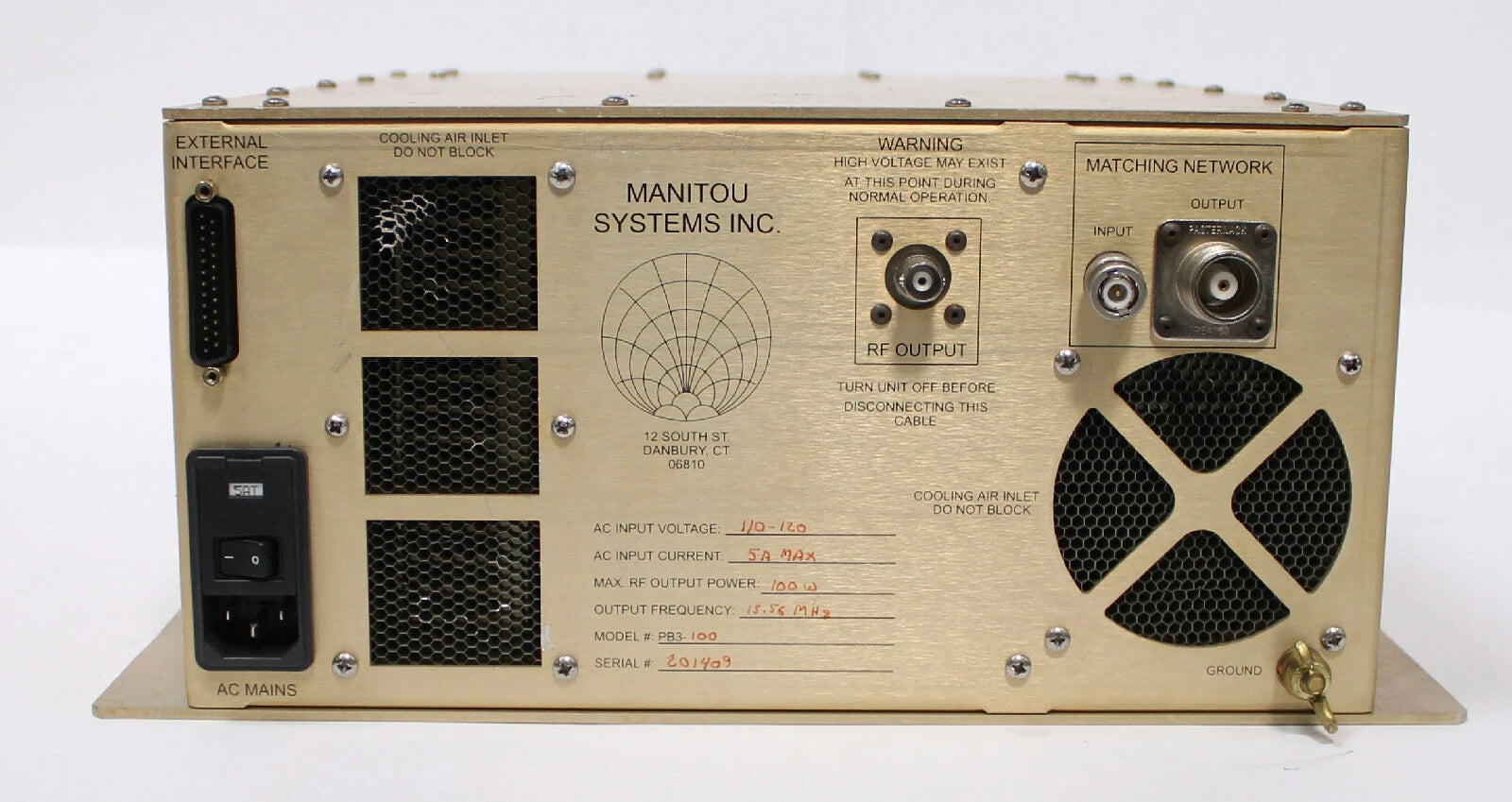 Manitou Systems / Nykar Technology PB-3 RF Power System Series