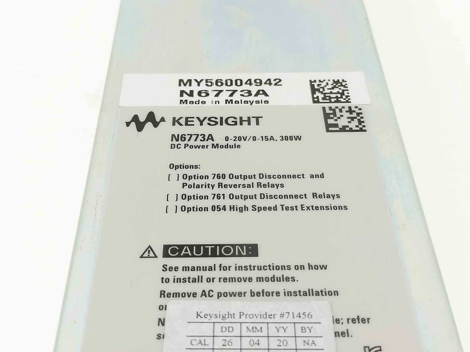 Keysight N6773A Power Supply Module