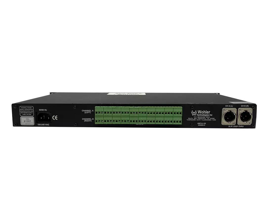 Wohler AMP1A-10S 10 Channel Analog Audio Monitor 1RU
