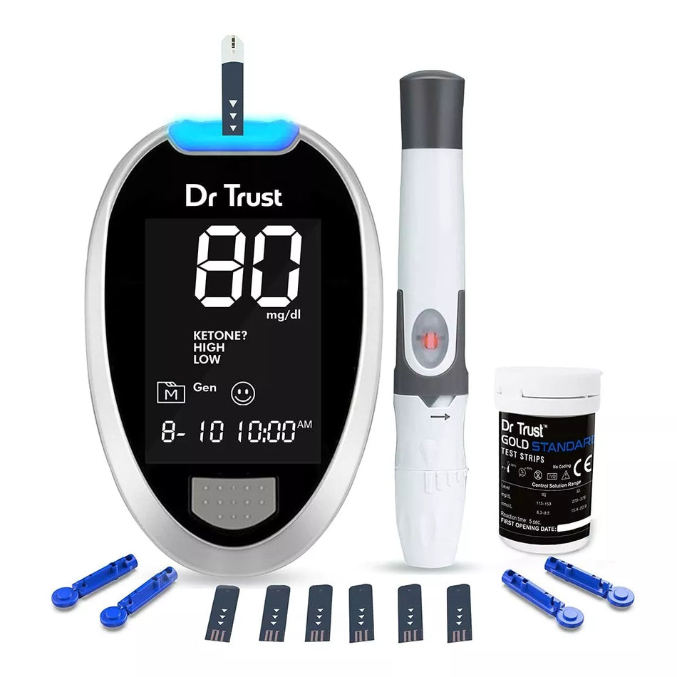 Dr Trust (USA) Automatic Blood Sugar Glucometer Machine with 60 Strips