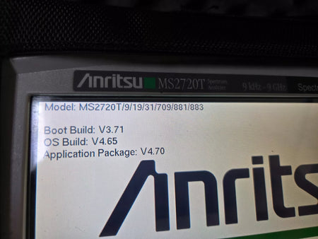 Anritsu MS2720T 9kHz-9GHz Spectrum Master with Opt. 9, 19, 31, 709 - 2032