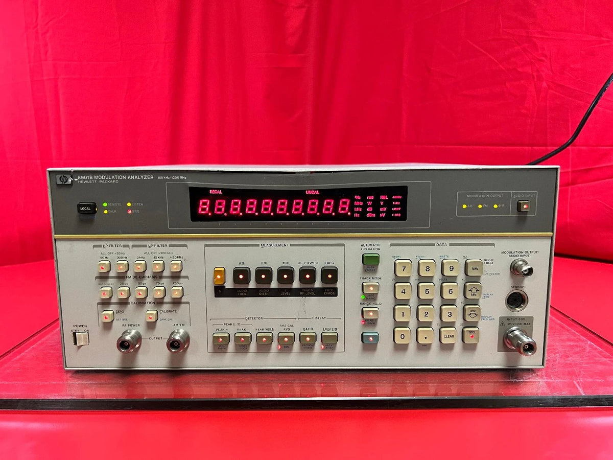 Agilent Keysight 8901B OPT. 01, 30, 32, 37 Modulation Analyzer 150 kHz-1.3 GHz