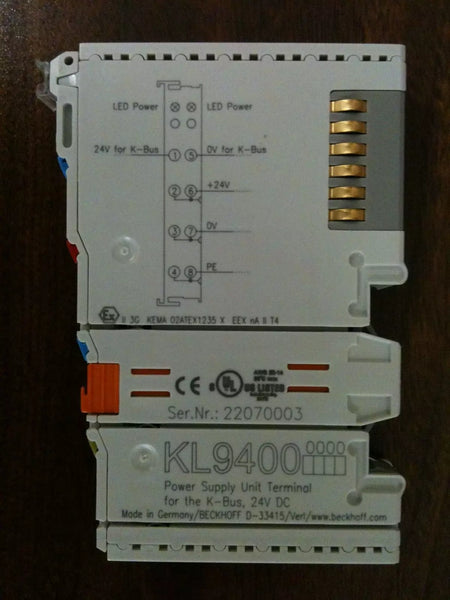 Beckhoff KL9400 Power Supply Unit Terminal for K-bus