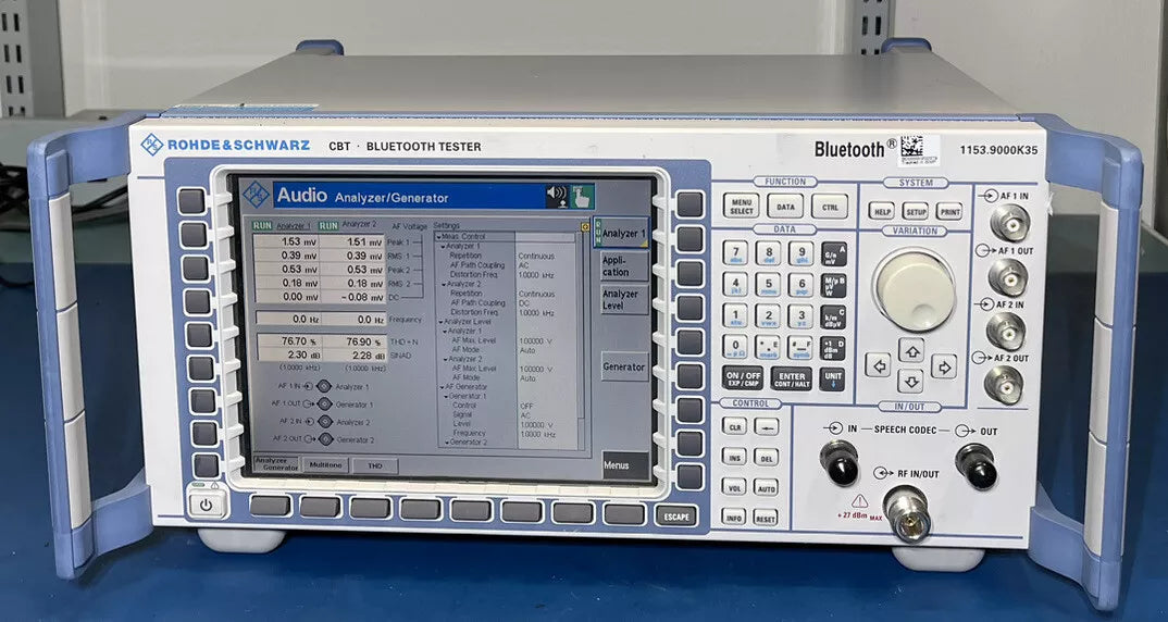 Rohde and Schwarz CBT-K52-K54-K55-K57-B41-B42-B55 1153.9000K35 Bluetooth Tester