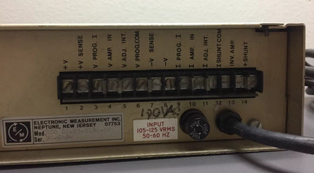 EMI SCR 20-25-0196-OV Variable DC Power Supply