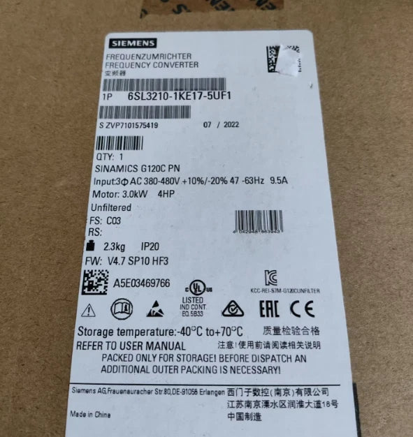 6SL3210-1KE17- 5UF1