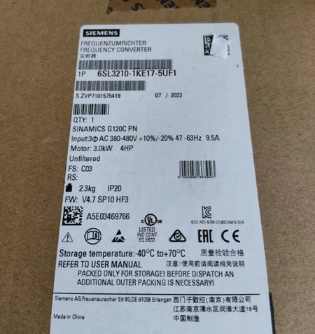 6SL3210-1KE17- 5UF1