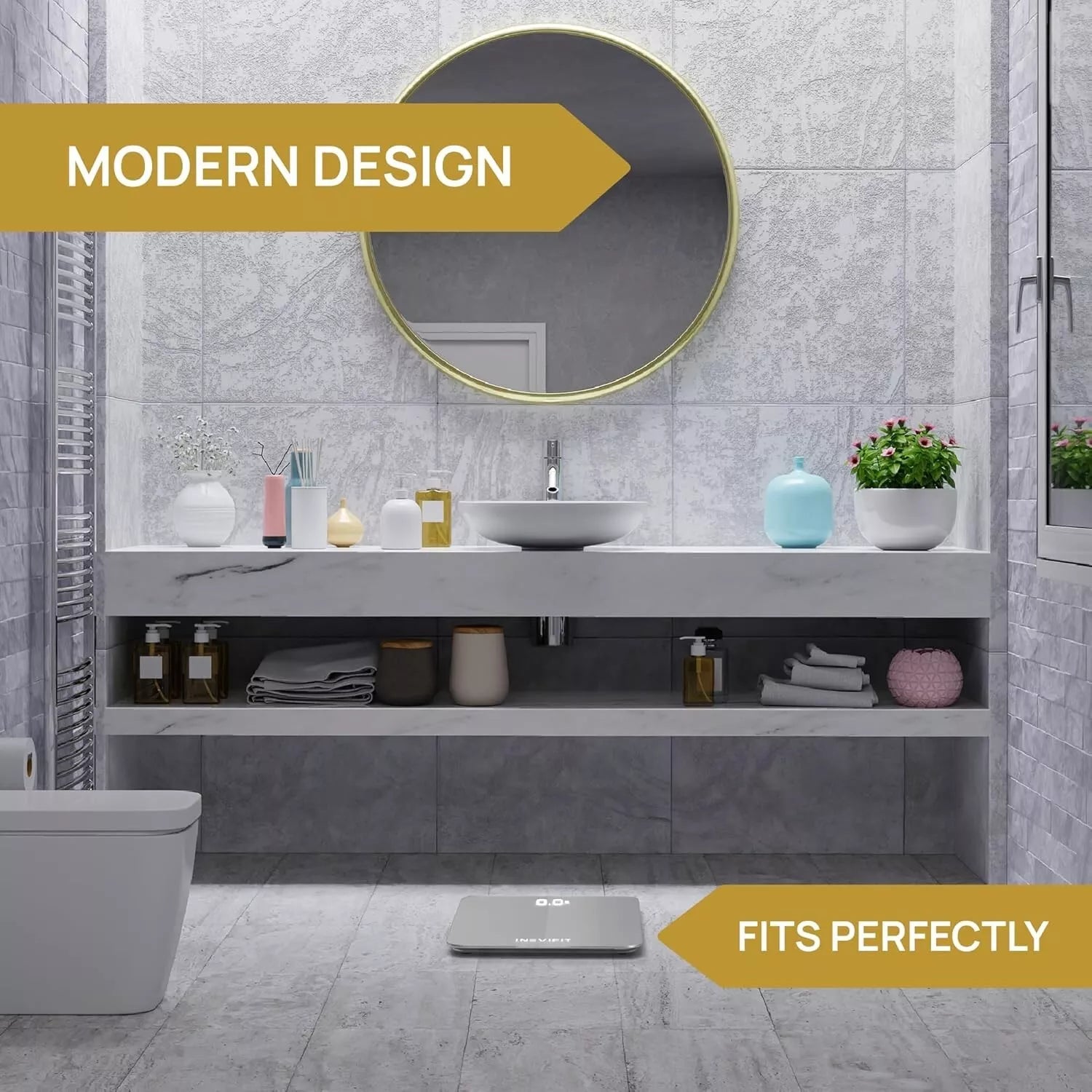 INEVIFIT Digital Bathroom Scale for Accurate Weight Measurement