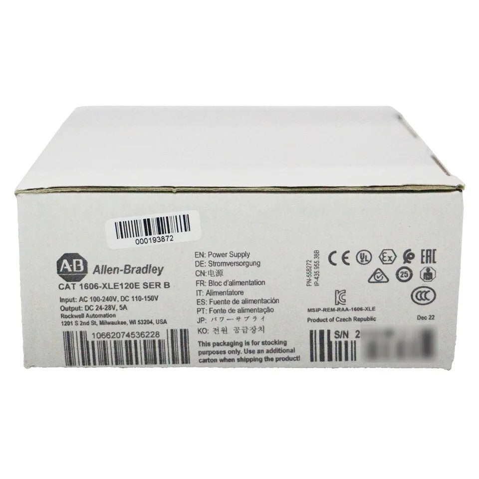 Allen-Bradley 1606-XLE120E 120W 24VDC Power Supply