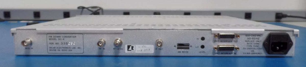 BELAR DC-4 Frequency Agile Broadcast FM Down Converter