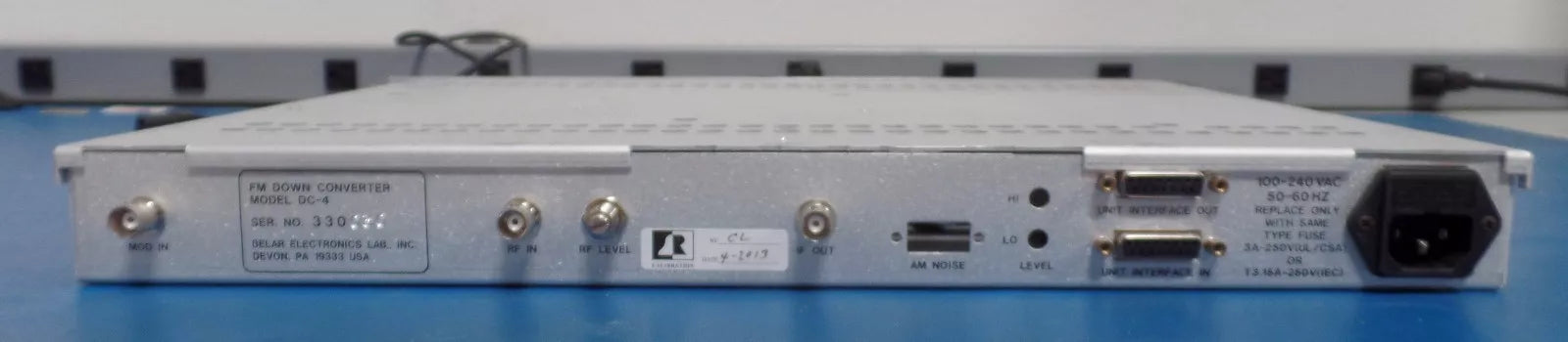 BELAR DC-4 Frequency Agile Broadcast FM Down Converter